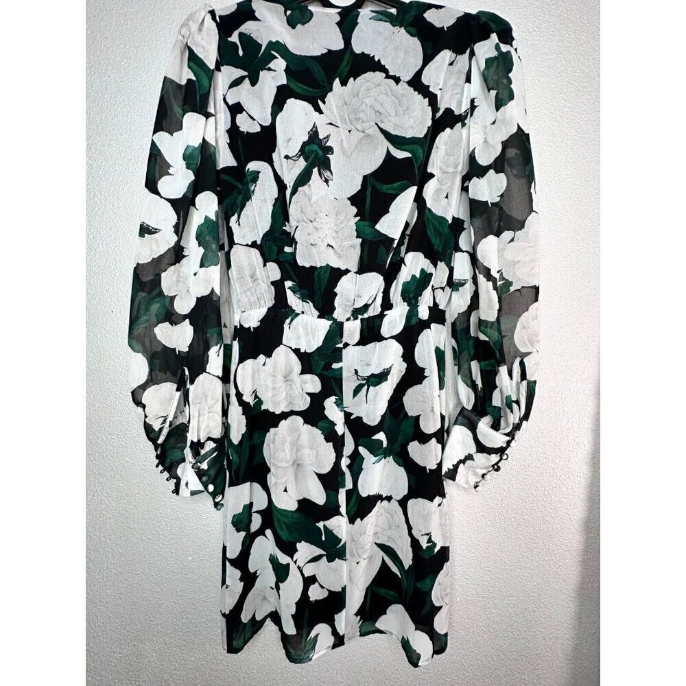 THE KOOPLES Short Printed Multi Long Sleeve Dress Size XS Cocktail NWOT - Picture 10 of 15